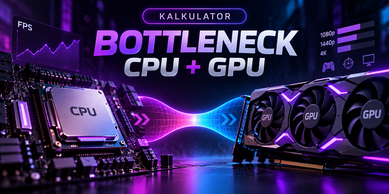 Kalkulator bottleneck CPU + GPU (wąskie gardło)