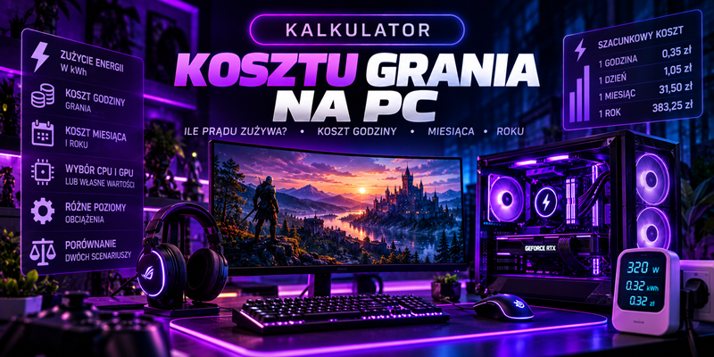 Kalkulator kosztu grania na PC